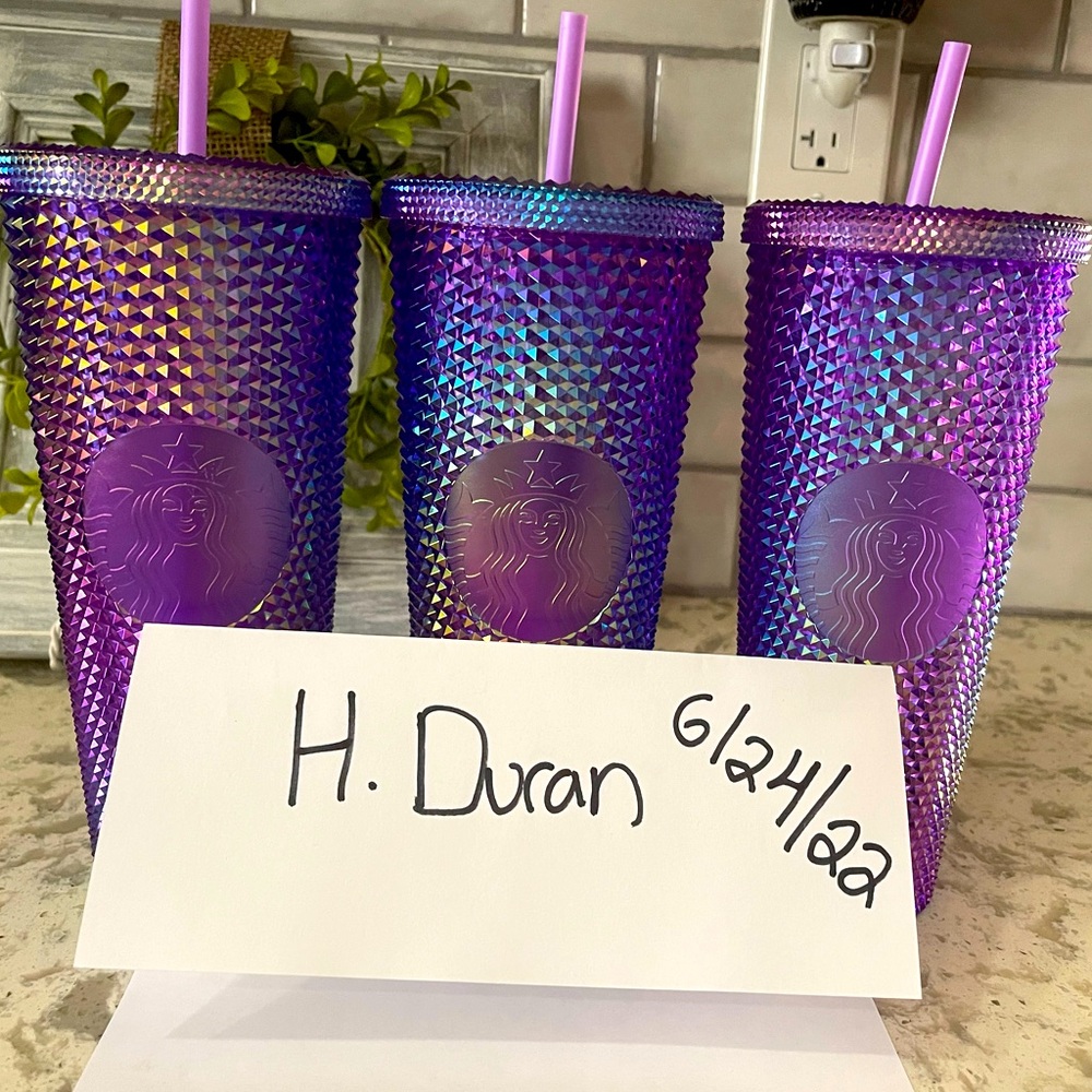 Starbucks purple oil slick